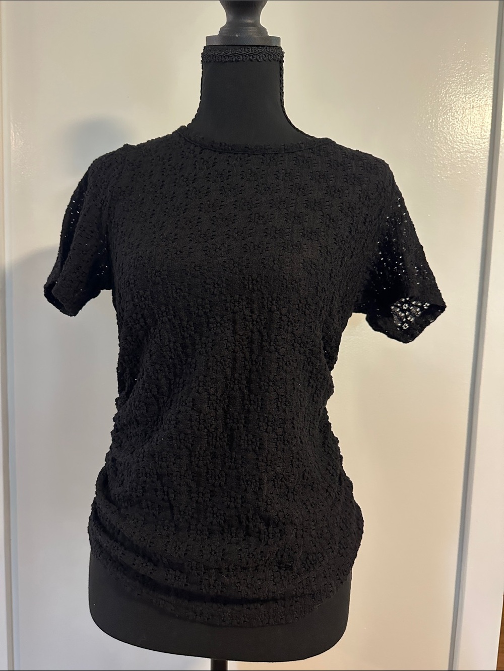 Black Mesh Tee